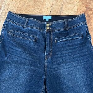 Draper James Dark Blue Patch pocket cropped Jeans